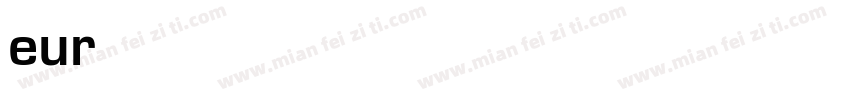 eurostile bold italic字体转换